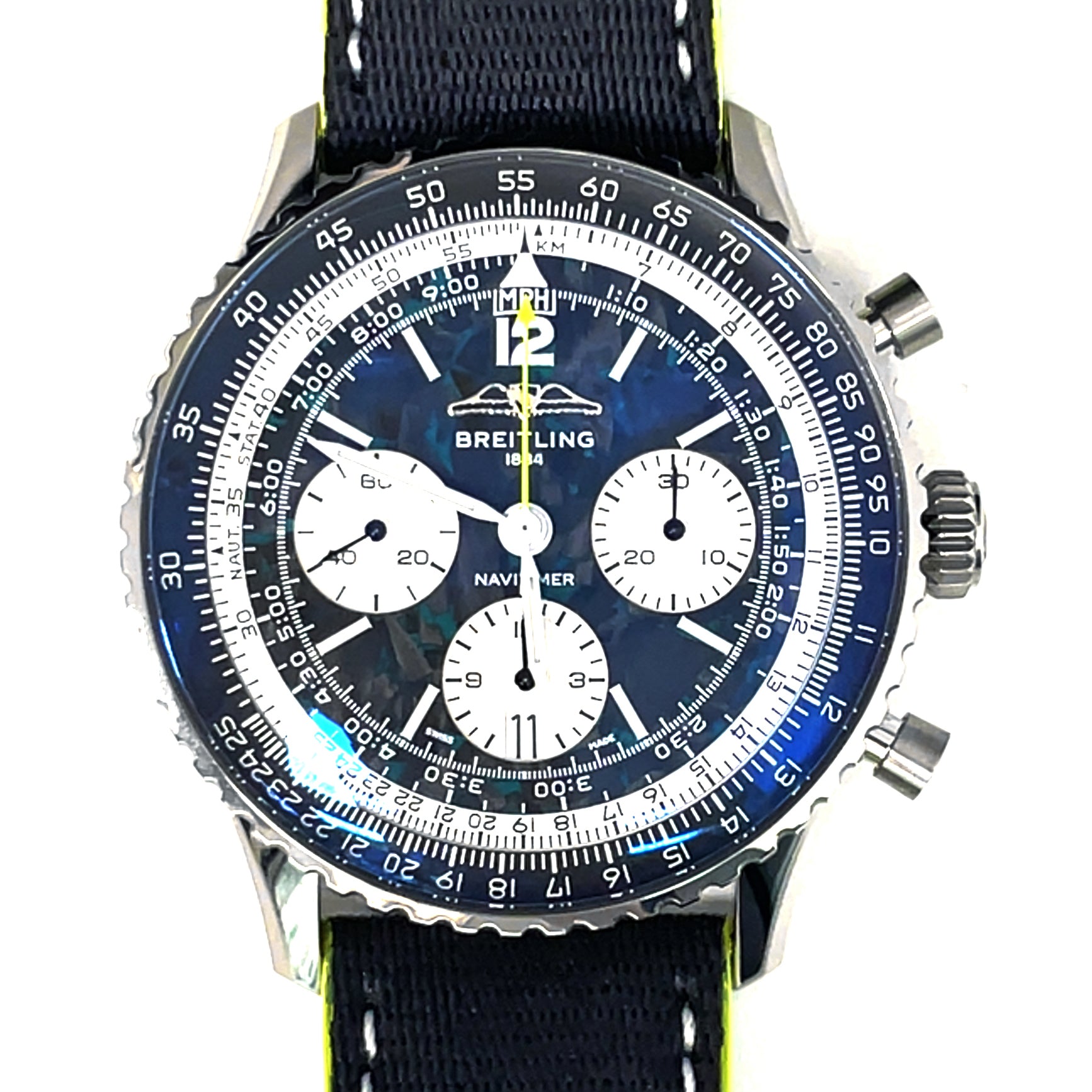Pre-Owned Breitling Navitimer B01 Chronograph 43mm Aston Martin Aramco Formula One EB0138