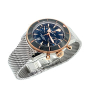 Pre-Owned Breitling Superocean 42 Heritage B01 Chronograph Black Dial Watch UB0156H11B1A1