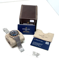 Pre-Owned Breitling Superocean 42 Heritage B01 Chronograph Black Dial Watch UB0156H11B1A1