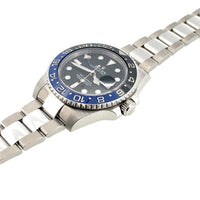 Pre-Owned Rolex "Batman" GMT Master II Black Dial Oyster Bracelet Watch 40mm 116710BLNR