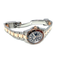 Pre-Owned Rolex GMT "Rootbeer" Oyster Everose Rose Gold Watch 40mm 126711CHNR