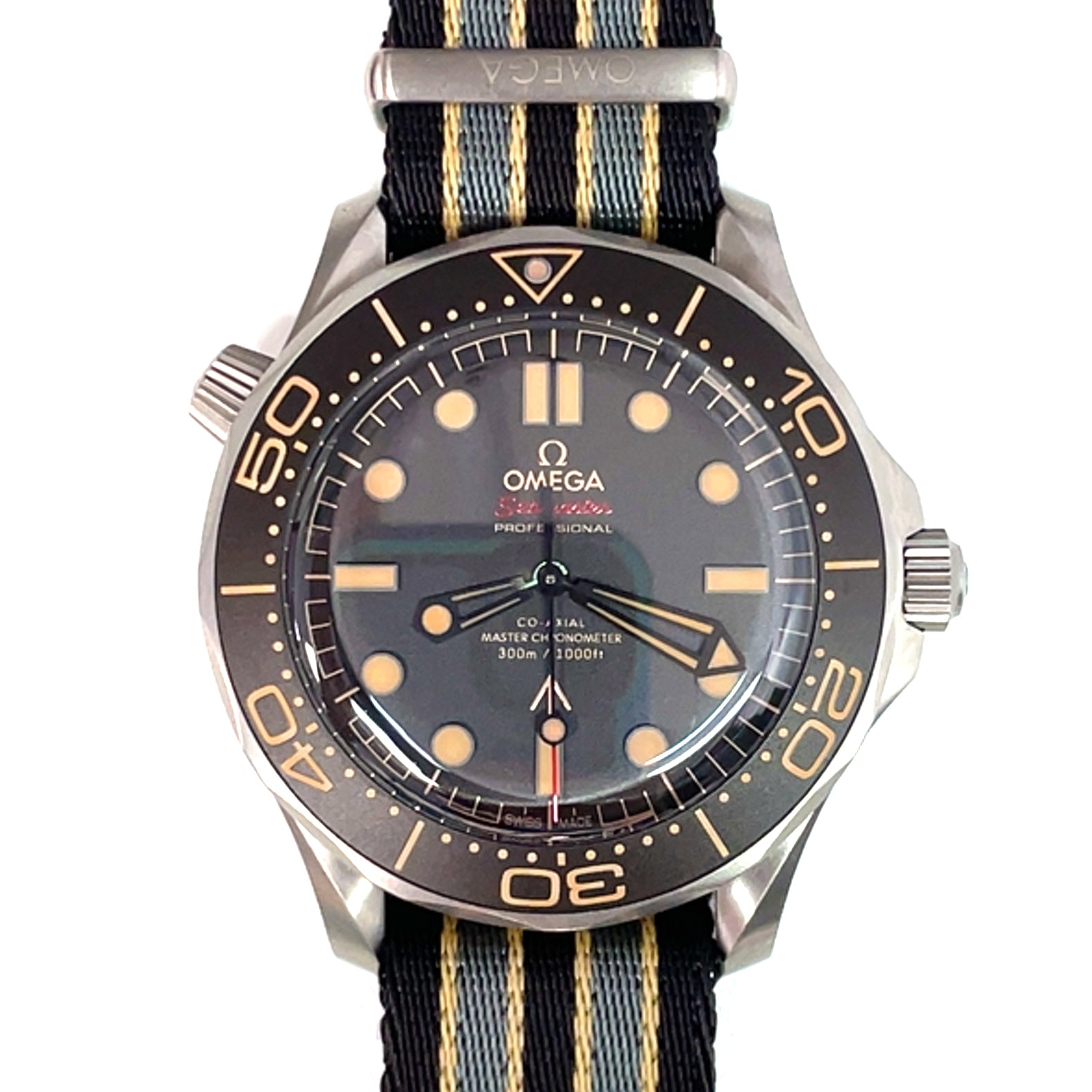 Pre-Owned Omega Seamaster Diver Bond 007 300m 42mm Titanium NATO strap - NAGI