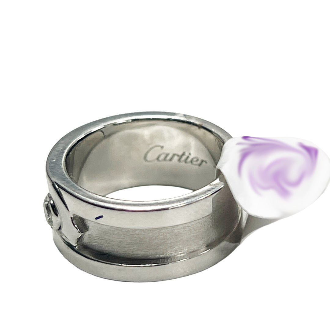 Pre-Owned Cartier C de Cartier 18K White Gold Ring