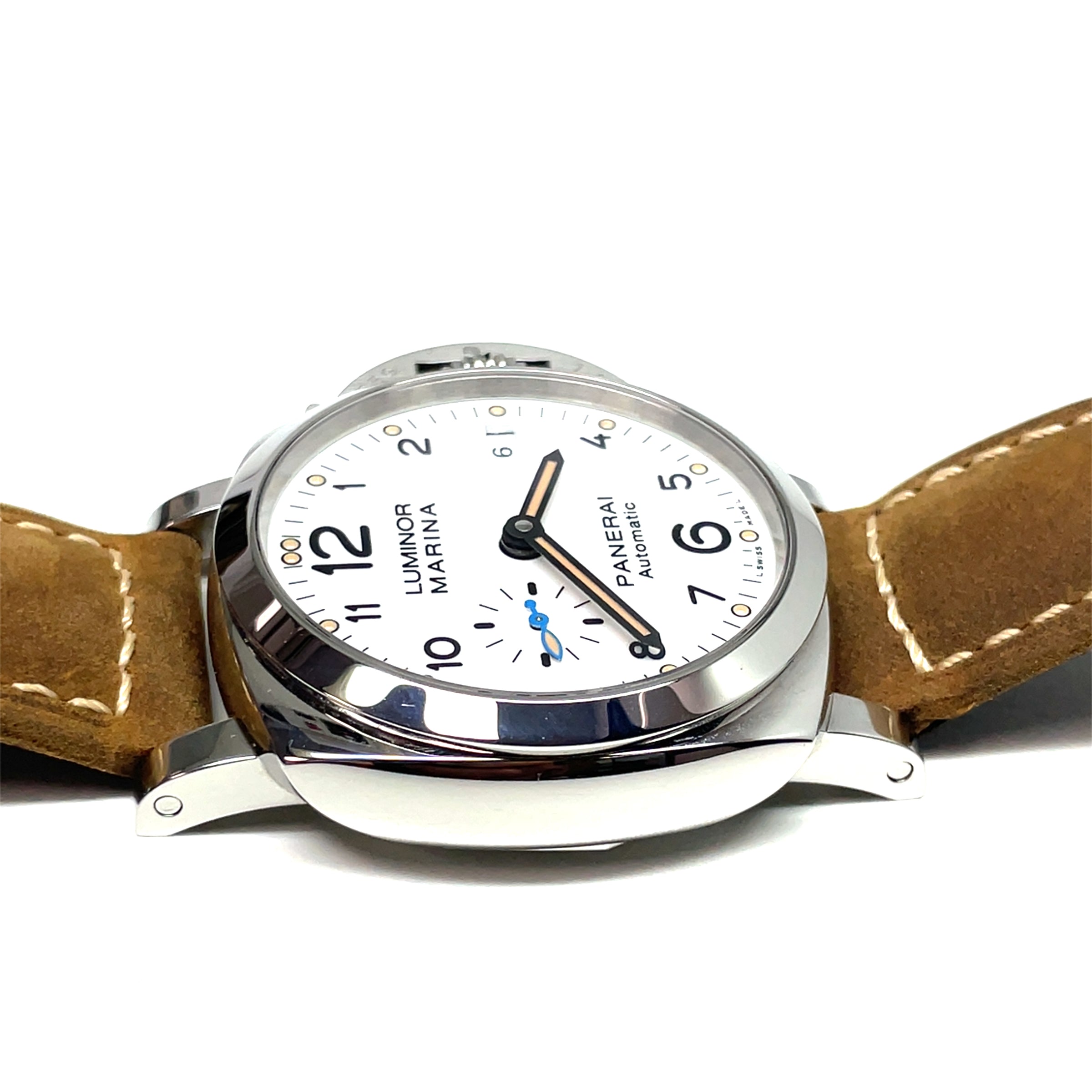 Pre-Owned Panerai Luminor 1950 42 Automatic PAM01523 White Dial Watch