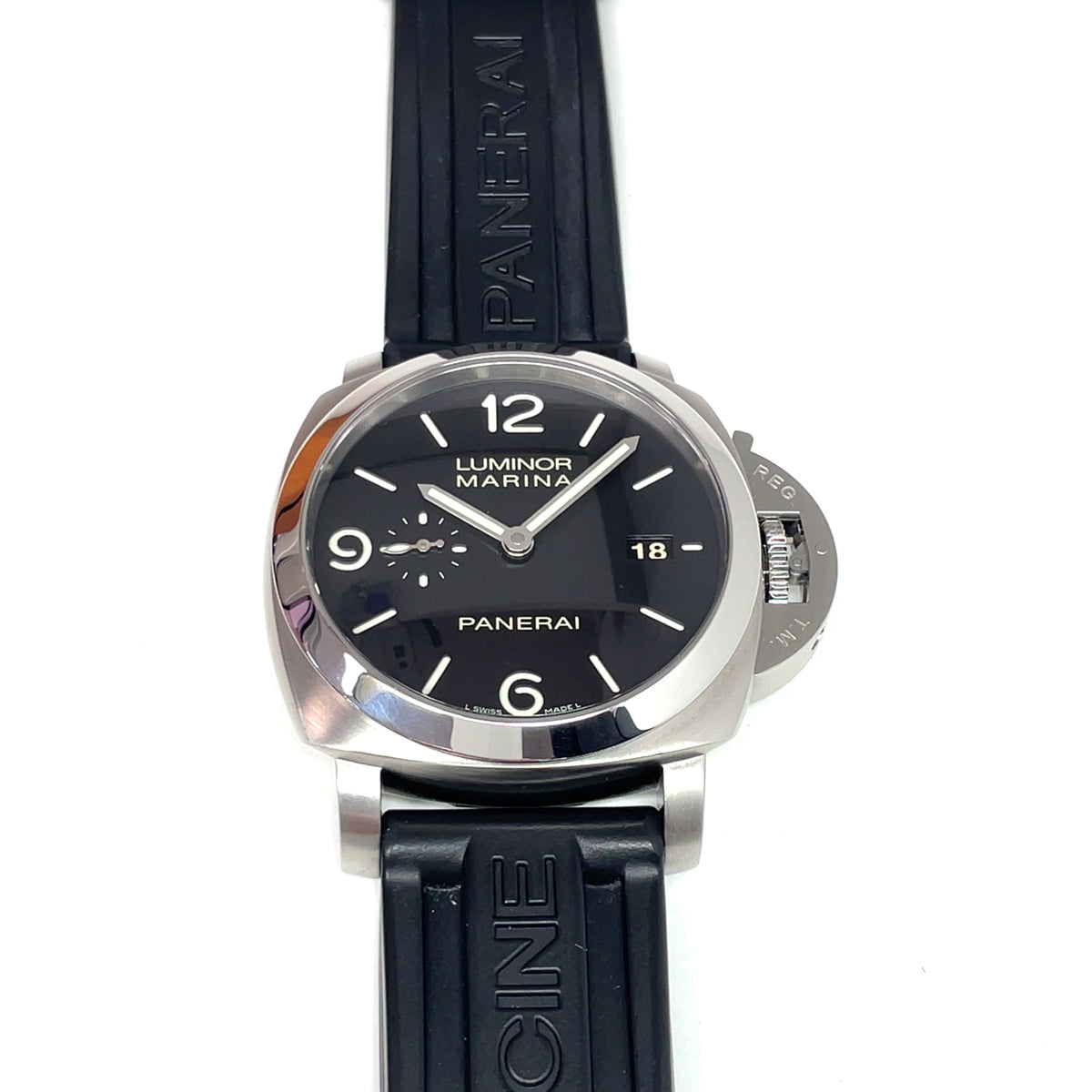Pre-Owned Panerai Luminor 44mm Automatic Black Dial Watch PAM00312 1950 3 Days