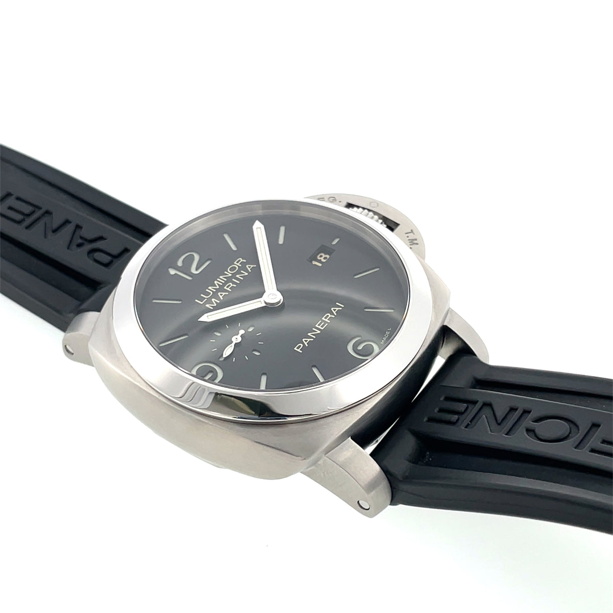 Pre-Owned Panerai Luminor 44mm Automatic Black Dial Watch PAM00312 1950 3 Days