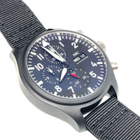 Pre-owned IWC Top Gun Black Pilot Ceramic 44.5mm Watch Chrono IW389101