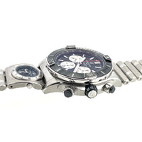 Pre-Owned Breitling Super Chronomat B01 44 Automatic UTC Module Black Steel Watch AB0136251B1A2 UTC