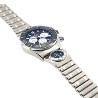 Pre-Owned Breitling Super Chronomat B01 44 Automatic UTC Module Black Steel Watch AB0136251B1A2 UTC