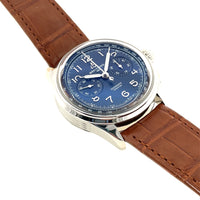 Pre-Owned Breitling Premier Duograph B15 42mm Blue Mechanical Watch AB1510171C1P1