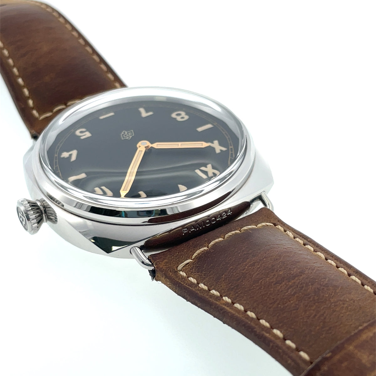 Pre-Owned Panerai 47mm Brevettato Radiomir Black California Dial Watch PAM00424