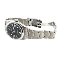 Pre-Owned Rolex Oyster Oystersteel Perpetual Black Dial Watch M134300 41mm