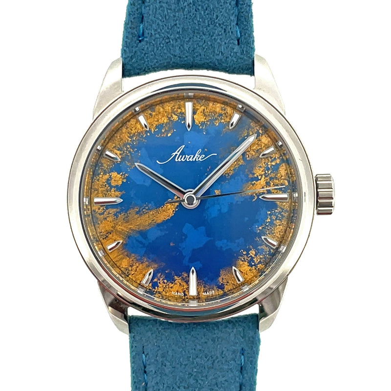 Pre-Owned Awake Son Mai Frosted Leaf Royal Blue Watch 38mm Limited - NAGI
