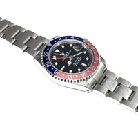 Pre-owned Rolex Pepsi GMT Master II Automatic 40mm Watch Black Dial, Red/Blue 16710 Yr.2000