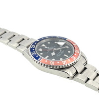 Pre-owned Rolex Pepsi GMT Master II Automatic 40mm Watch Black Dial, Red/Blue 16710 Yr.2000