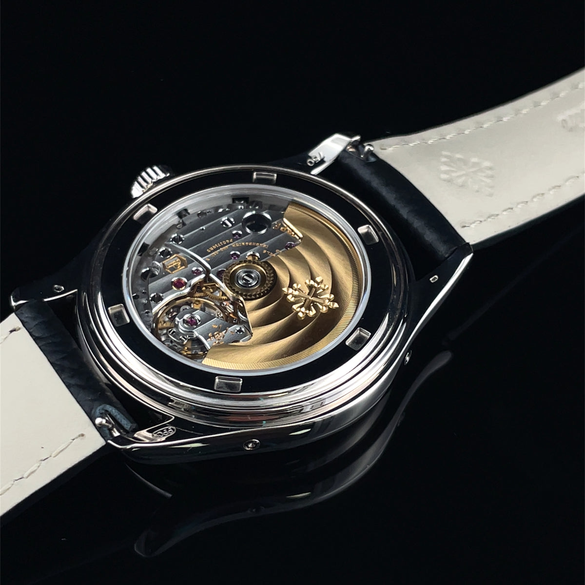 Pre-Owned Patek Philippe 39mm 18K White Gold Annual Calendar Cream Dial Watch 5146G-001