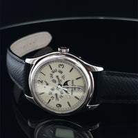 Pre-Owned Patek Philippe 39mm 18K White Gold Annual Calendar Cream Dial Watch 5146G-001