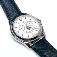 Pre-Owned Patek Philippe 39mm 18K White Gold Annual Calendar Cream Dial Watch 5146G-001