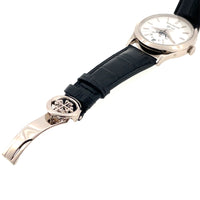 Pre-Owned Patek Philippe 5396G-011 38.5mm 18K White Gold Annual Calendar Silver Dial Watch