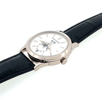 Pre-Owned Patek Philippe 5396G-011 38.5mm 18K White Gold Annual Calendar Silver Dial Watch