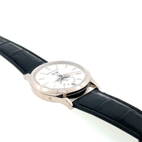 Pre-Owned Patek Philippe 5396G-011 38.5mm 18K White Gold Annual Calendar Silver Dial Watch