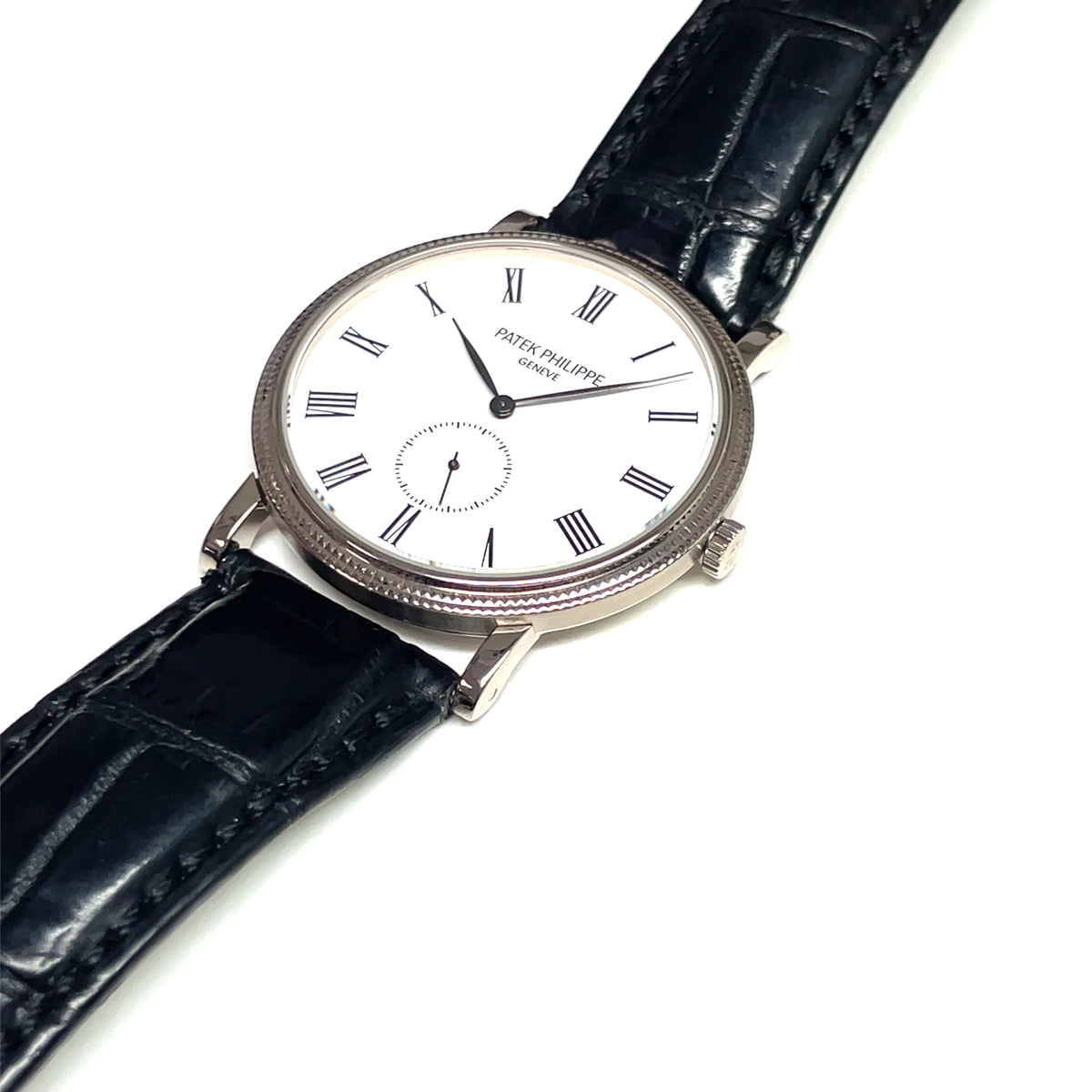 Pre-Owned Patek Philippe 36mm 18K White Gold Calatrava White Dial Watch