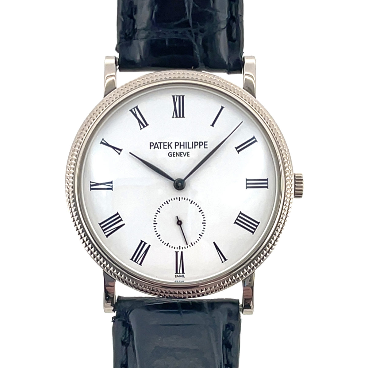 Pre-Owned Patek Philippe 36mm 18K White Gold Calatrava White Dial Watch
