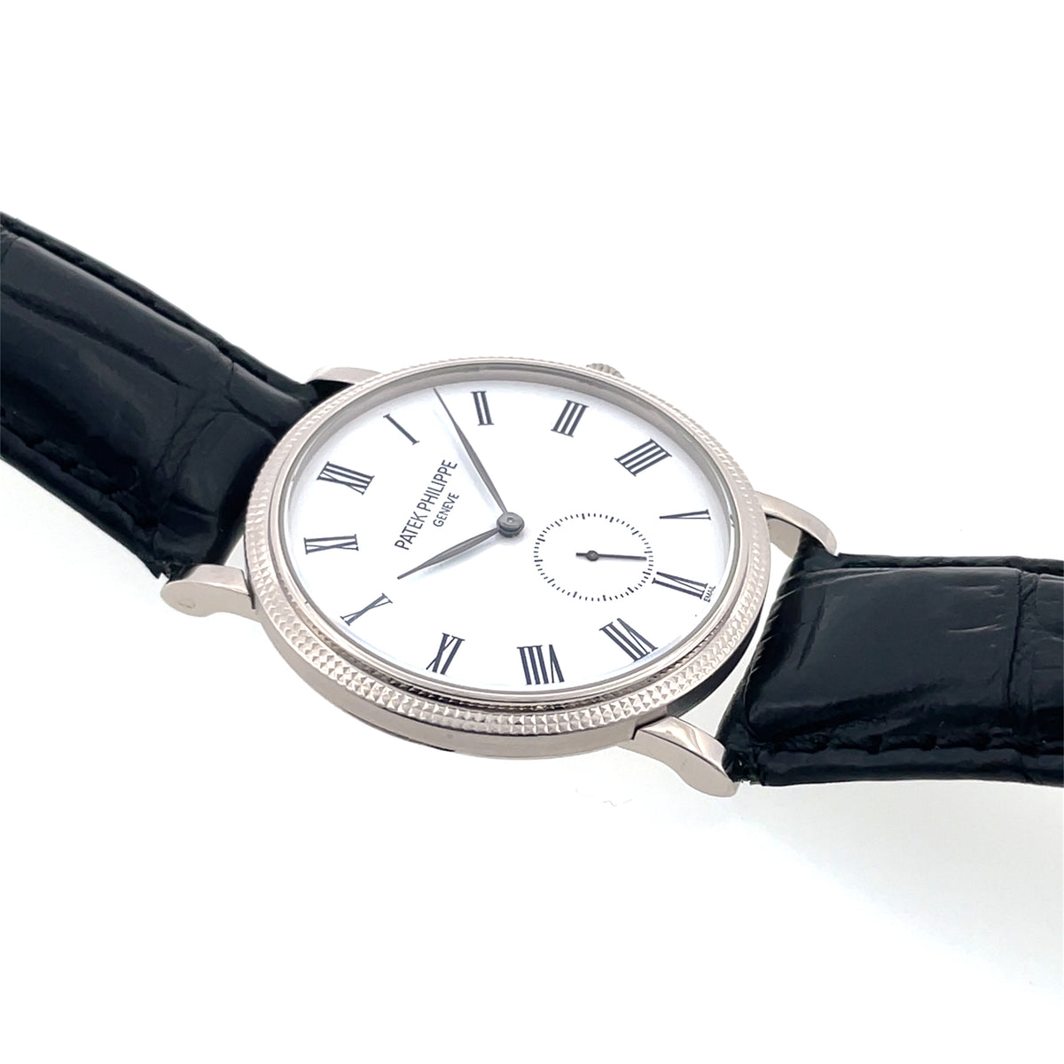 Pre-Owned Patek Philippe 36mm 18K White Gold Calatrava White Dial Watch
