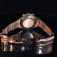 Pre-Owned Rolex 40mm 18K Rose Gold Daytona Black Dial Watch M Series 2007 116505