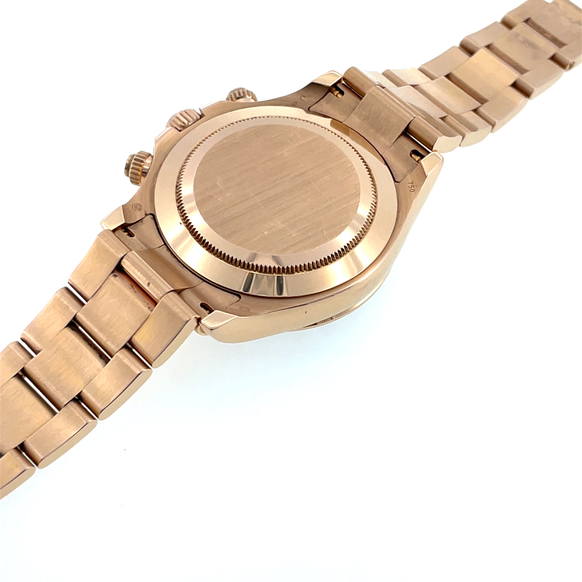 Pre-Owned Rolex 40mm 18K Rose Gold Daytona Black Dial Watch M Series 2007 116505