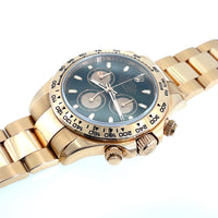 Pre-Owned Rolex 40mm 18K Rose Gold Daytona Black Dial Watch M Series 2007 116505