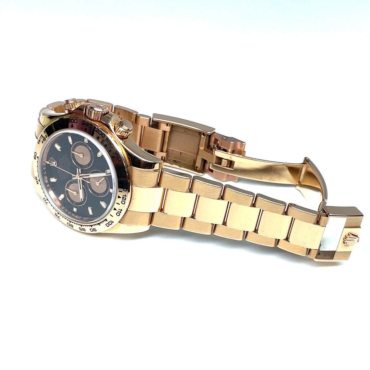 Pre-Owned Rolex 40mm 18K Rose Gold Daytona Black Dial Watch M Series 2007 116505