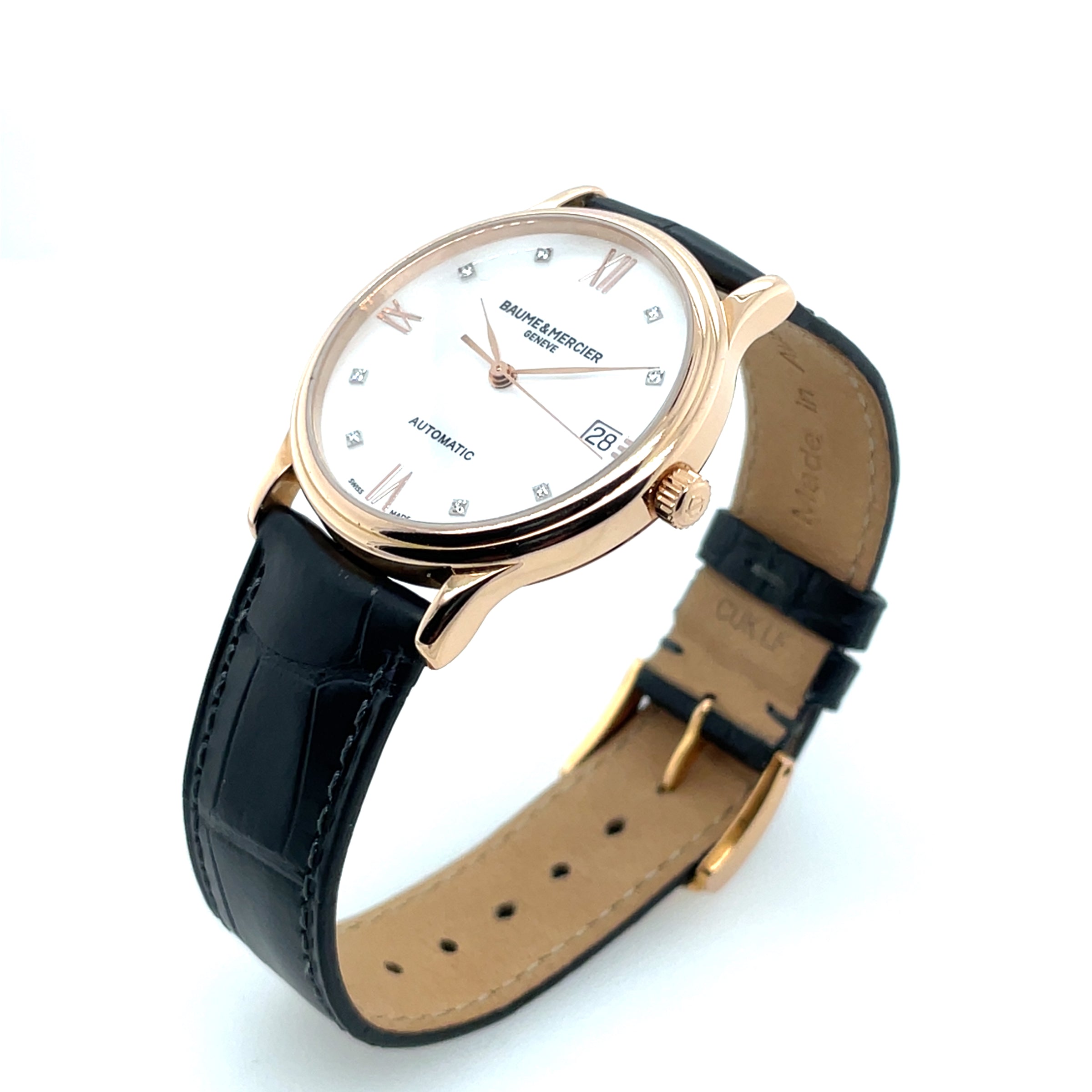 Pre-Owned Baume & Mercier Classima Mother of Pearl Watch Automatic18K Gold MOA10077 33mm