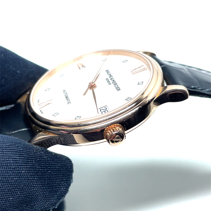 Pre-Owned Baume & Mercier Classima Mother of Pearl Watch Automatic18K Gold MOA10077 33mm