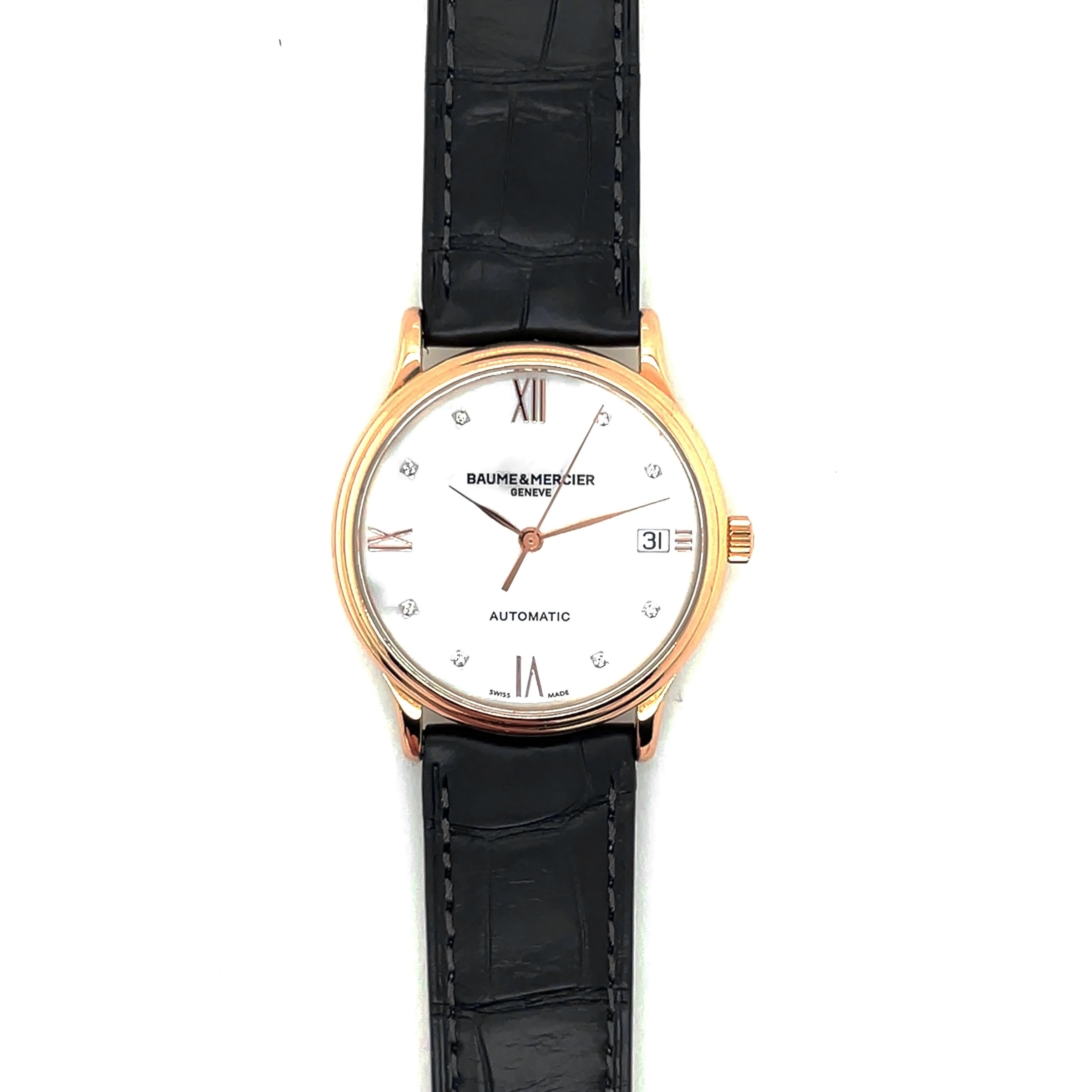Pre-Owned Baume & Mercier Classima Mother of Pearl Watch Automatic18K Gold MOA10077 33mm