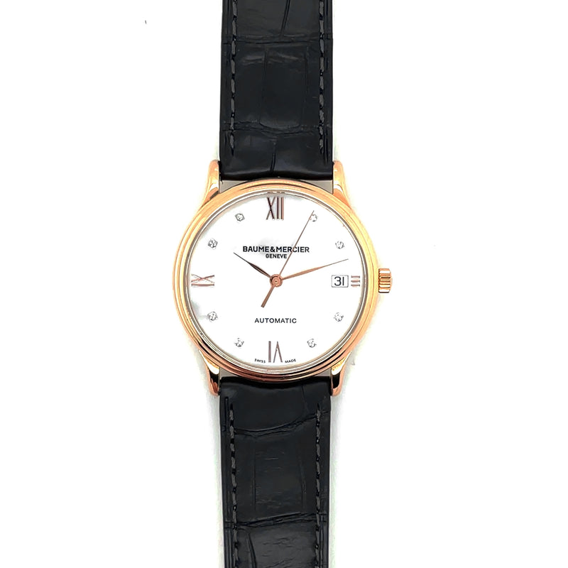 Pre-Owned Baume & Mercier Classima Mother of Pearl Watch Automatic18K Gold MOA10077 33mm