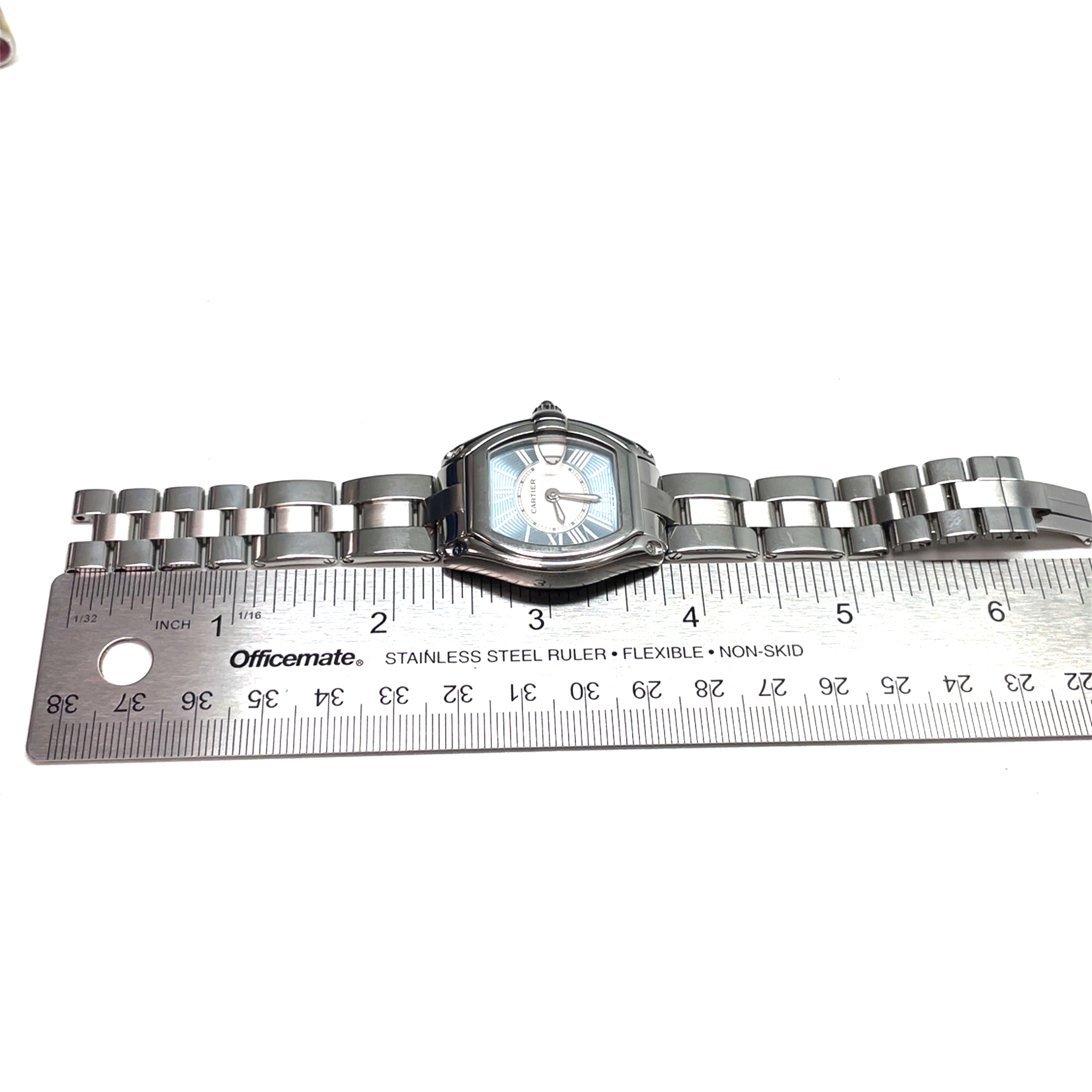 Pre-Owned Cartier Roadster Ice Blue Dial 29mm Watch 2675