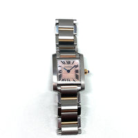 Pre-Owned Cartier Tank Francaise Rose Gold Pink Mother of Pearl Watch 2384 W51027Q4 Quartz 20mm