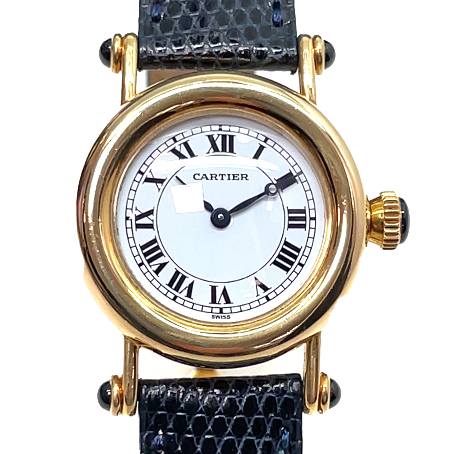 Pre-owned Cartier Diabolo 27mm 18K Yellow Gold Watch 1440 Quartz