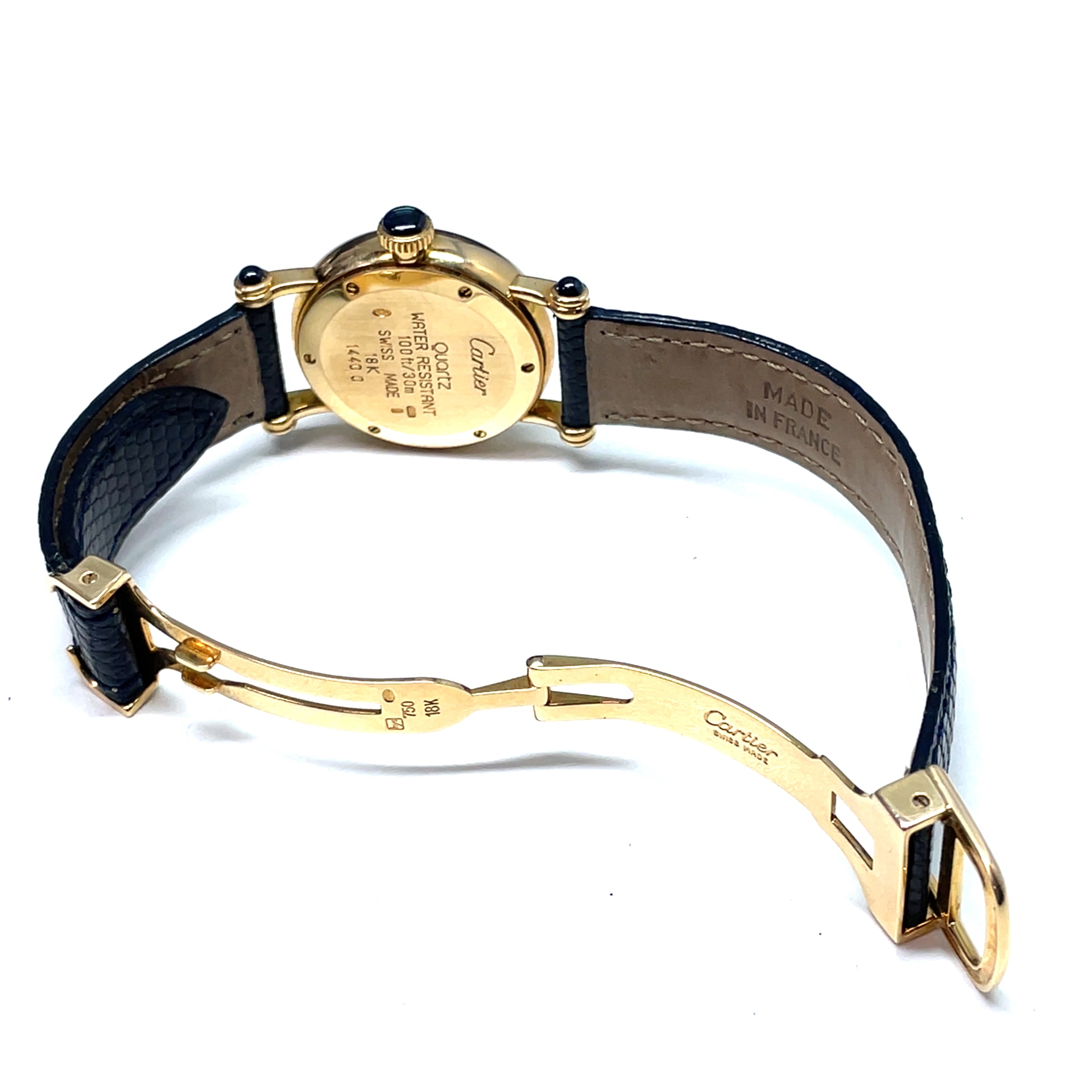 Pre-owned Cartier Diabolo 27mm 18K Yellow Gold Watch 1440 Quartz