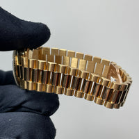 Pre-owned Rolex Gold DateJust 68278 Diamond Champagne Dial Watch 31mm 1993