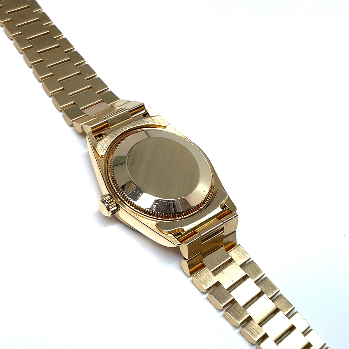 Pre-owned Rolex Gold DateJust 68278 Diamond Champagne Dial Watch 31mm 1993