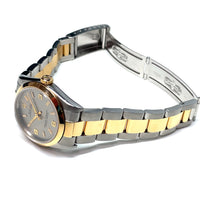 Pre-owned Rolex Oyster Perpetual 67483 Grey Dial Oyster Bracelet Two-tone 18K 31mm 1995