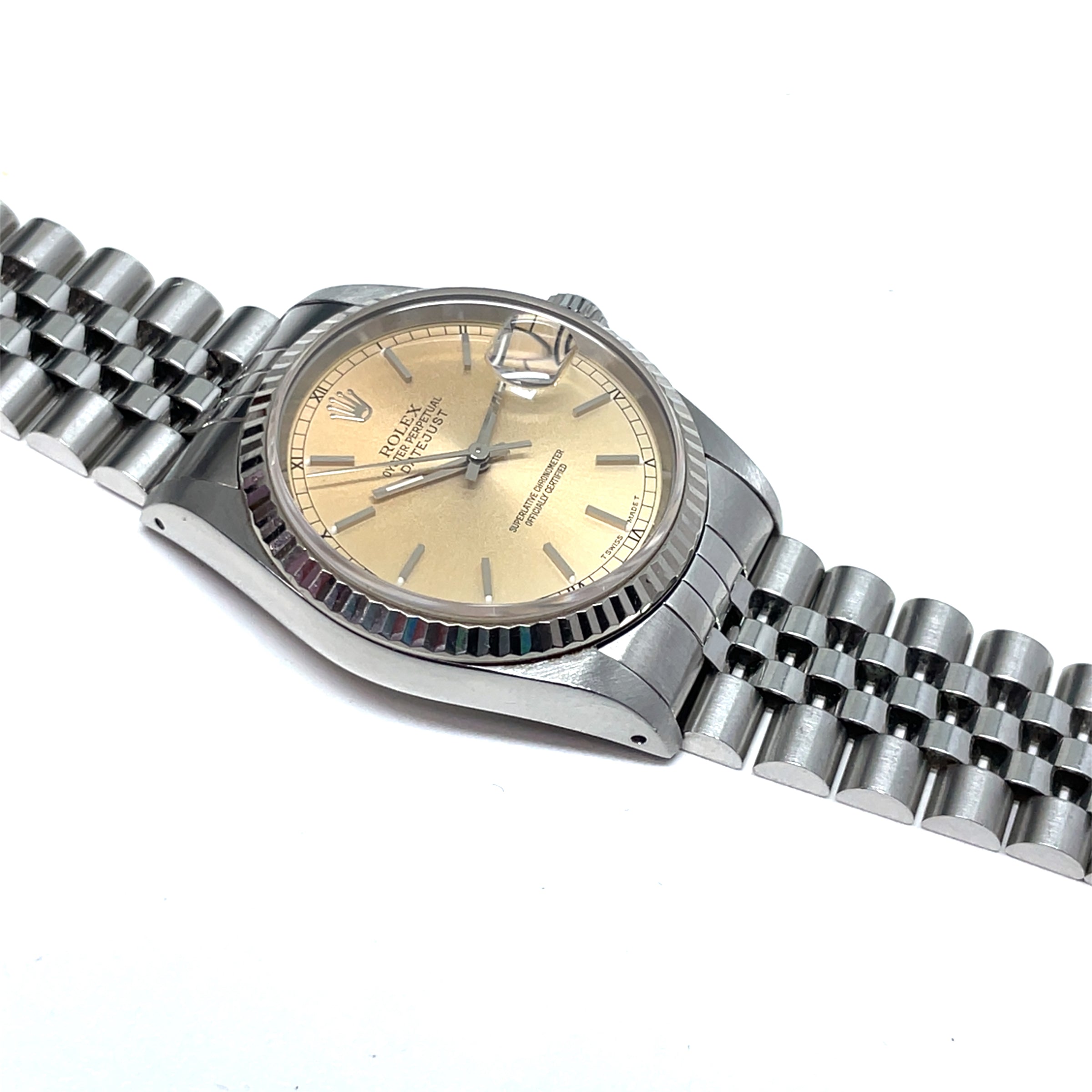 Pre-owned Rolex Datejust 16234 Silver Dial (Patina) Jubilee Yr. 1991 36mm - NAGI