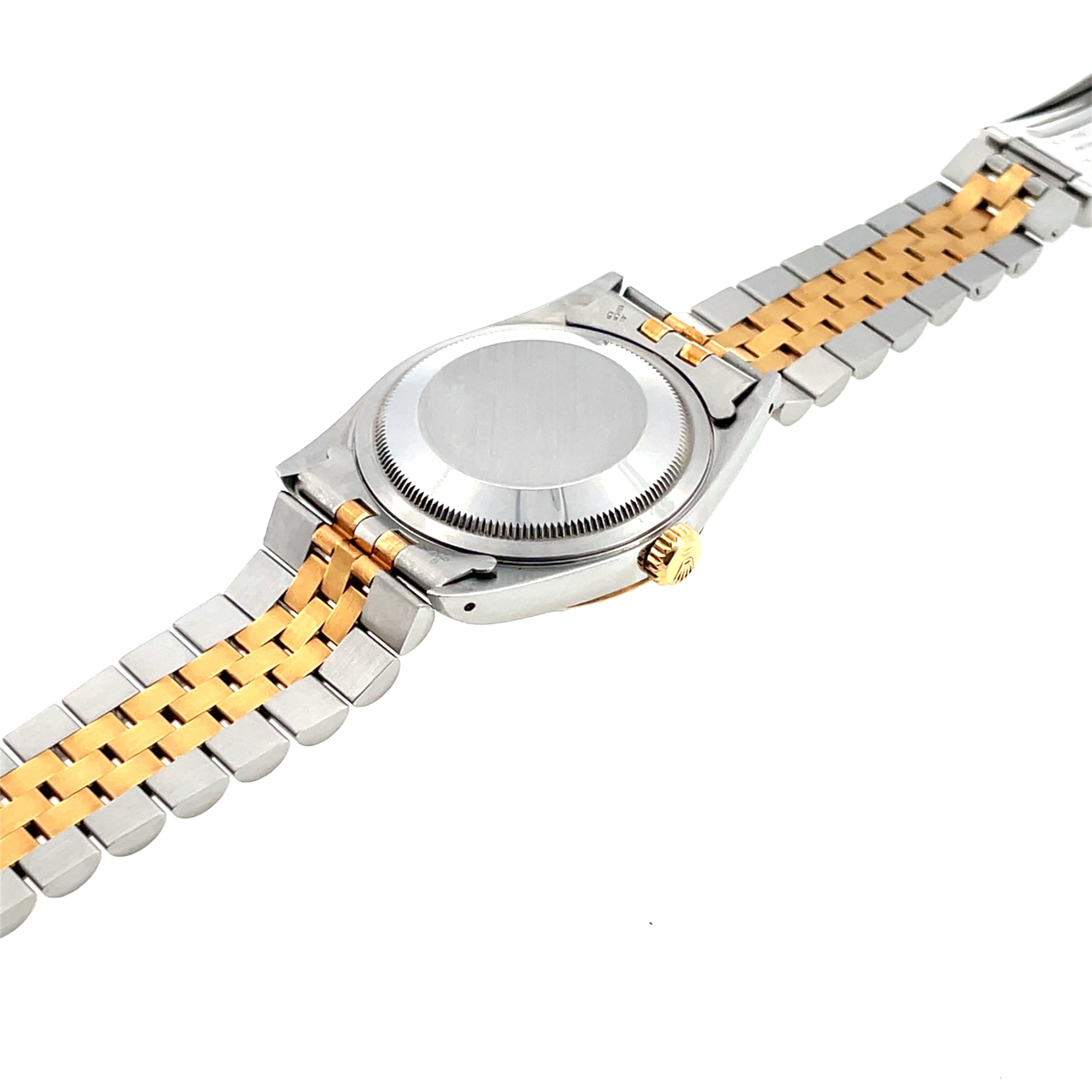 Pre-Owned Rolex Two-Tone Datejust 16233 36mm Champagne Dial Year 1992