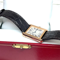 Pre-Owned Cartier Tank Solo 18K Rose Gold W5200024 2018 24mm