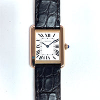 Pre-Owned Cartier Tank Solo 18K Rose Gold W5200024 2018 24mm