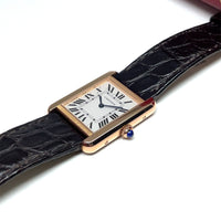 Pre-Owned Cartier Tank Solo 18K Rose Gold W5200024 2018 24mm