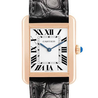 Pre-Owned Cartier Tank Solo 18K Rose Gold W5200024 2018 24mm