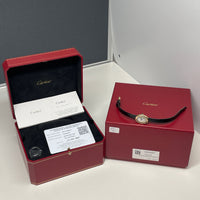 Pre-owned Cartier Baignoire 1920 Mini Watch 18K Yellow Gold WGBA0041